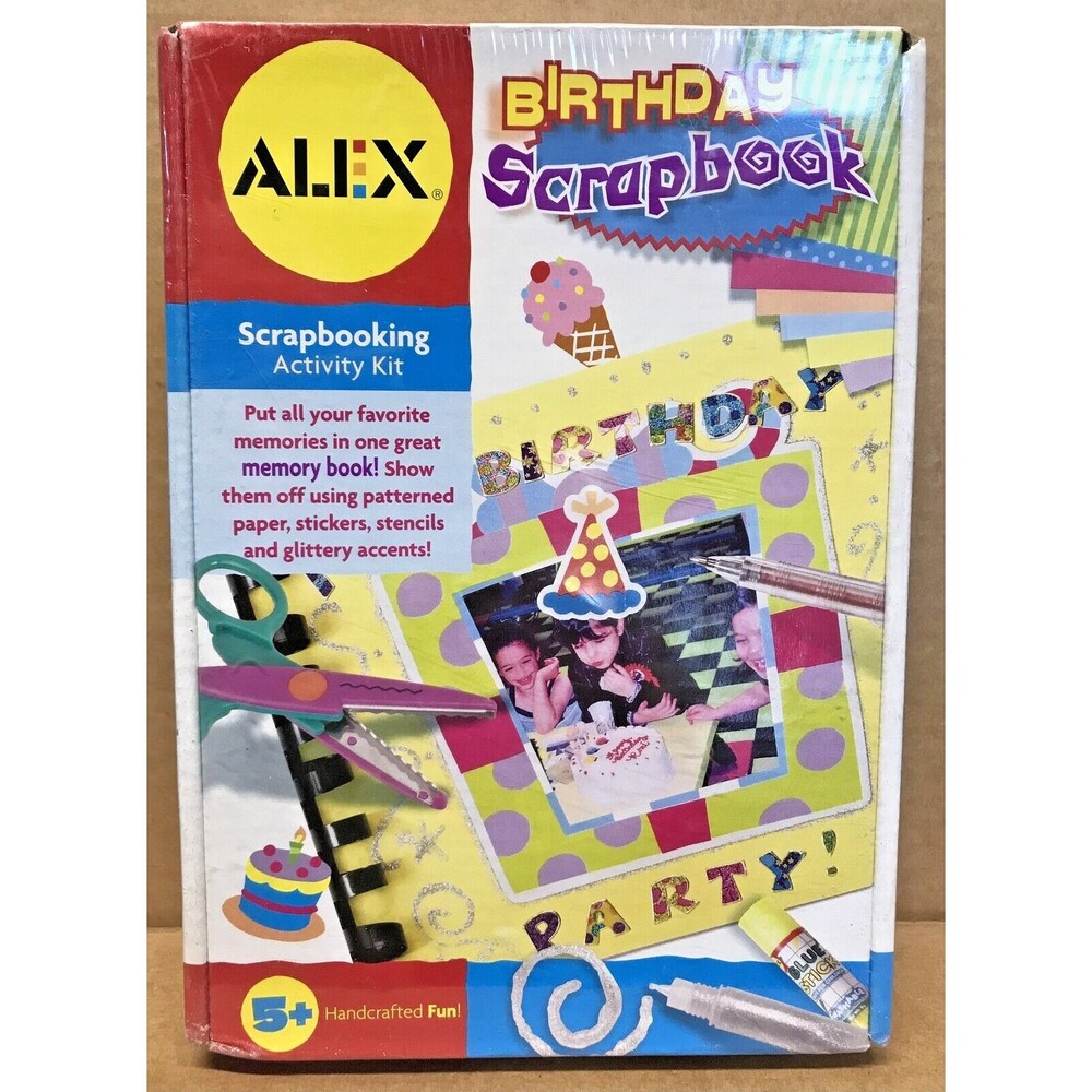 Birthday Scrapbook Scrapbooking Activity Kit [731346006301] Ages 5+ * BRAND NEW
